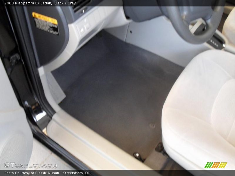 Black / Gray 2008 Kia Spectra EX Sedan