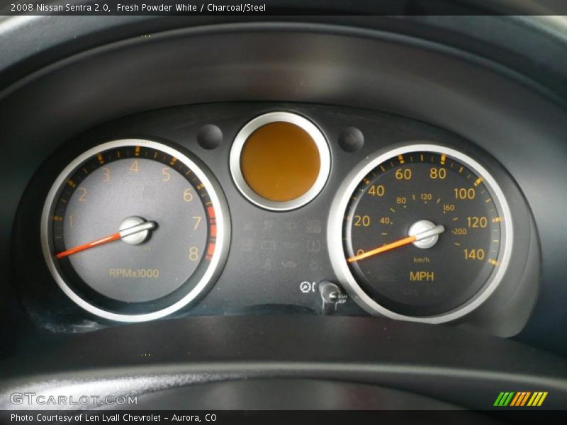 Fresh Powder White / Charcoal/Steel 2008 Nissan Sentra 2.0