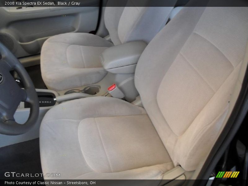 Black / Gray 2008 Kia Spectra EX Sedan