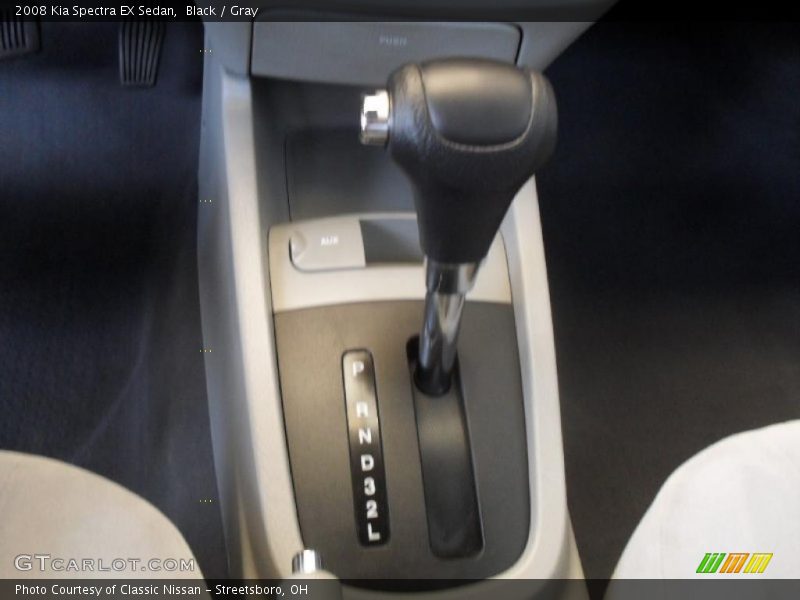 Black / Gray 2008 Kia Spectra EX Sedan