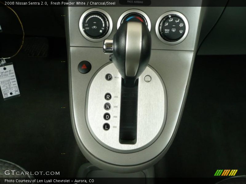 Fresh Powder White / Charcoal/Steel 2008 Nissan Sentra 2.0