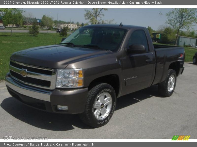 Desert Brown Metallic / Light Cashmere/Ebony Black 2007 Chevrolet Silverado 1500 LT Z71 Regular Cab 4x4