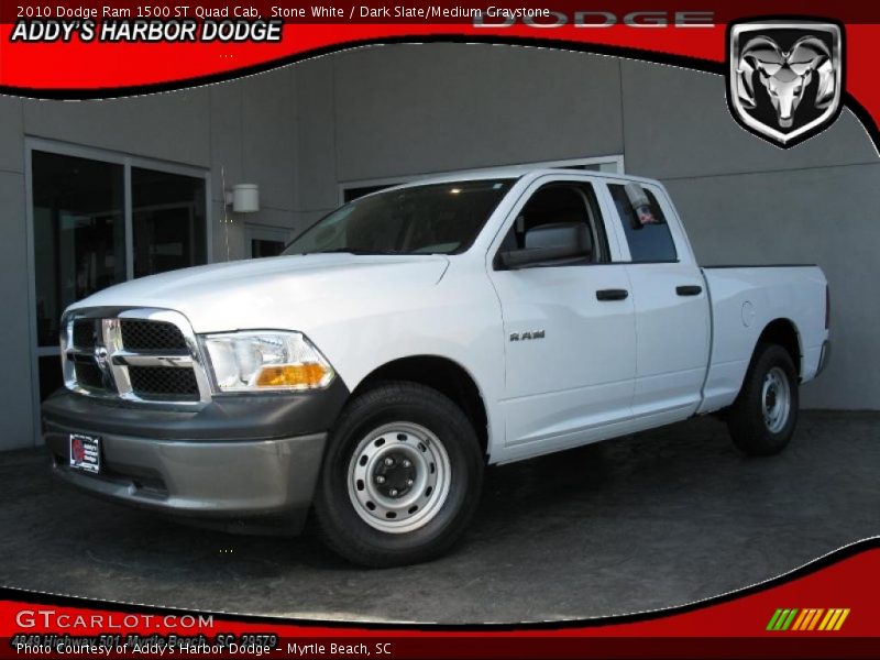 Stone White / Dark Slate/Medium Graystone 2010 Dodge Ram 1500 ST Quad Cab