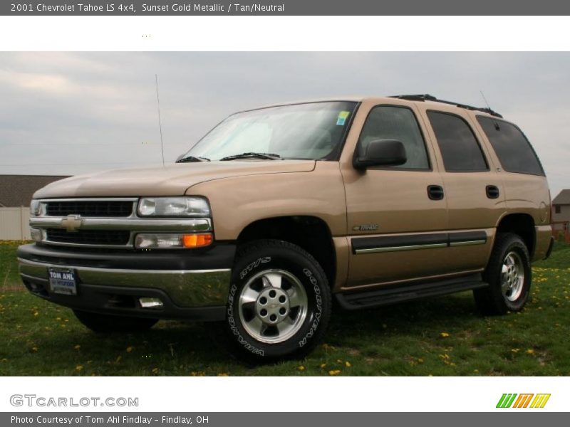 Sunset Gold Metallic / Tan/Neutral 2001 Chevrolet Tahoe LS 4x4