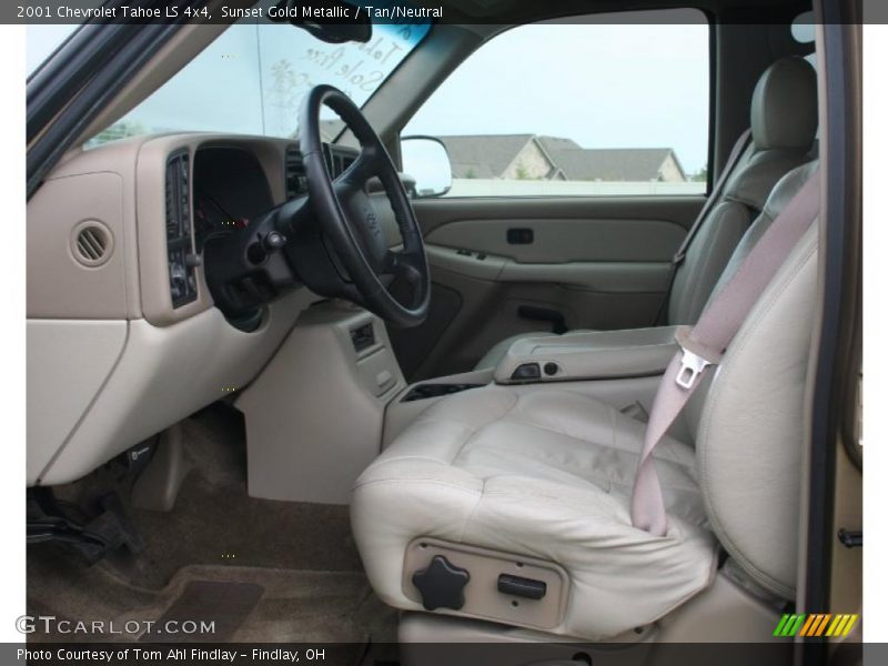 Sunset Gold Metallic / Tan/Neutral 2001 Chevrolet Tahoe LS 4x4