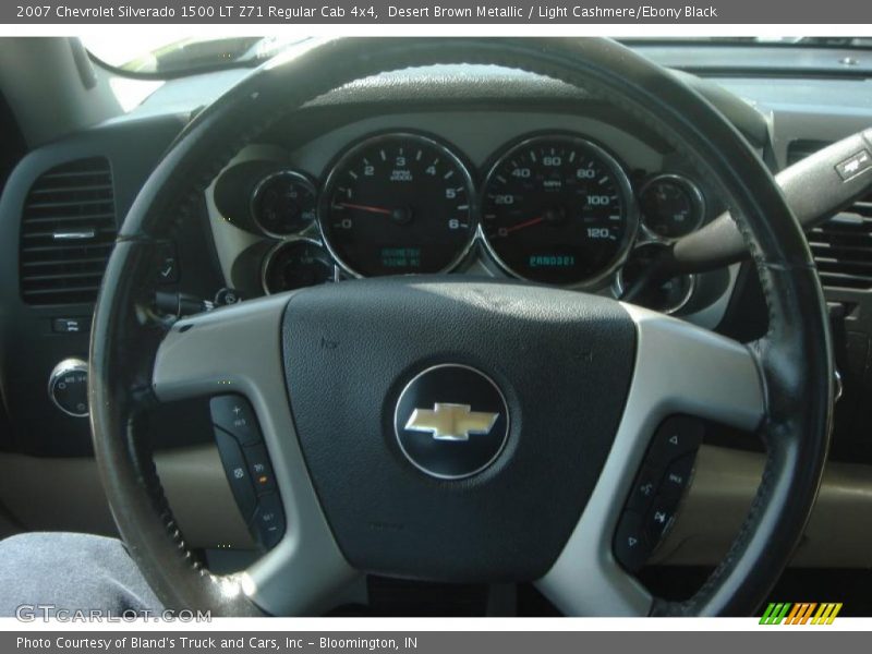 Desert Brown Metallic / Light Cashmere/Ebony Black 2007 Chevrolet Silverado 1500 LT Z71 Regular Cab 4x4