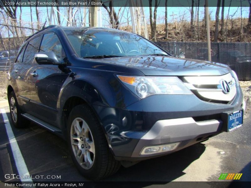 Bali Blue Pearl / Ebony 2009 Acura MDX Technology