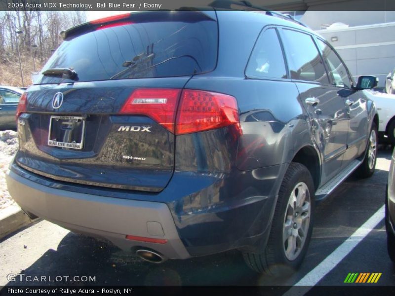 Bali Blue Pearl / Ebony 2009 Acura MDX Technology