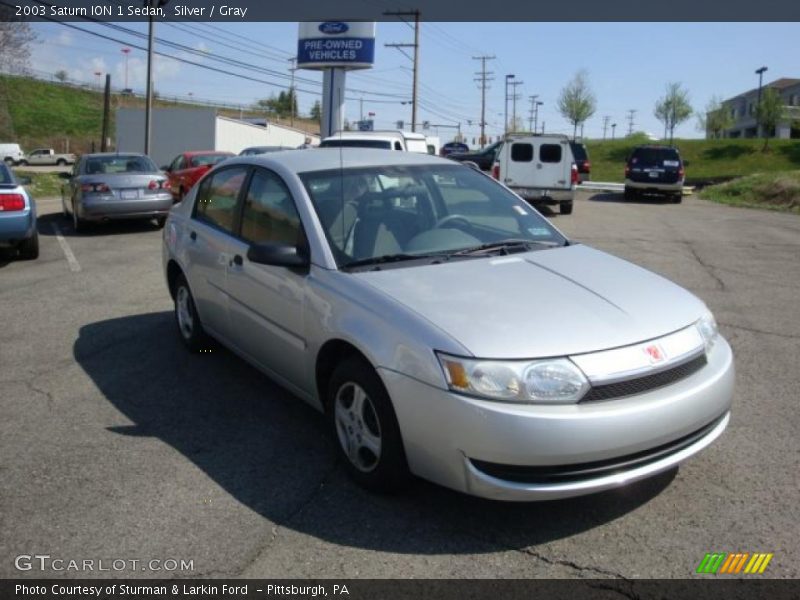 Silver / Gray 2003 Saturn ION 1 Sedan