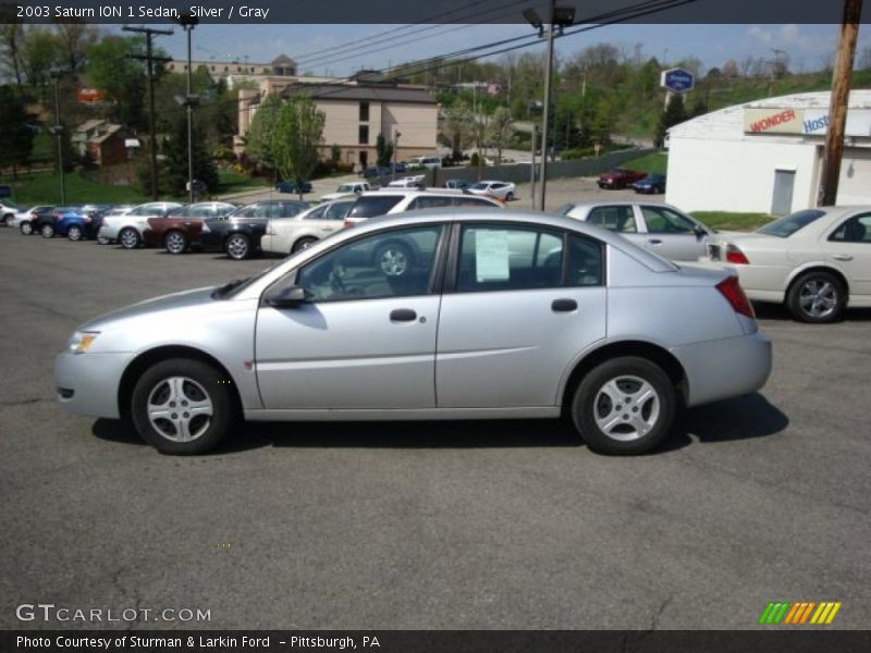 Silver / Gray 2003 Saturn ION 1 Sedan