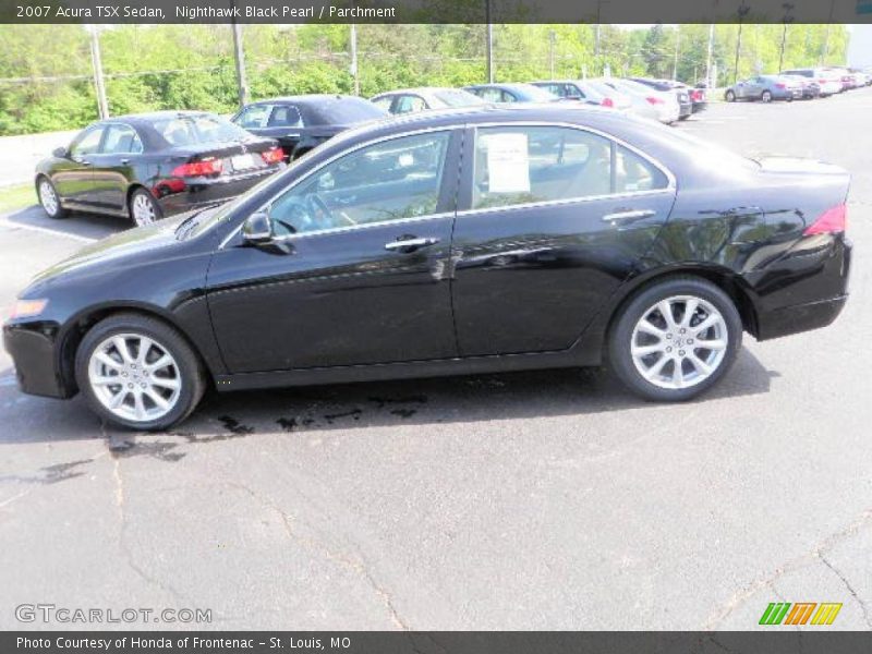 Nighthawk Black Pearl / Parchment 2007 Acura TSX Sedan