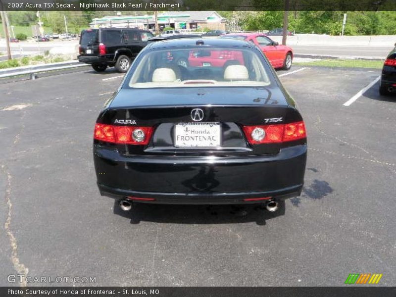 Nighthawk Black Pearl / Parchment 2007 Acura TSX Sedan