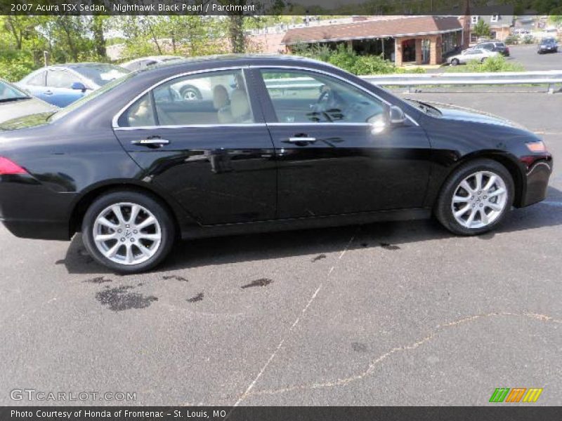 Nighthawk Black Pearl / Parchment 2007 Acura TSX Sedan