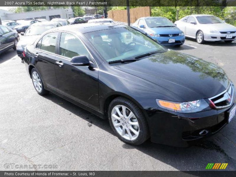 Nighthawk Black Pearl / Parchment 2007 Acura TSX Sedan