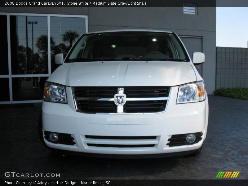 Stone White / Medium Slate Gray/Light Shale 2008 Dodge Grand Caravan SXT