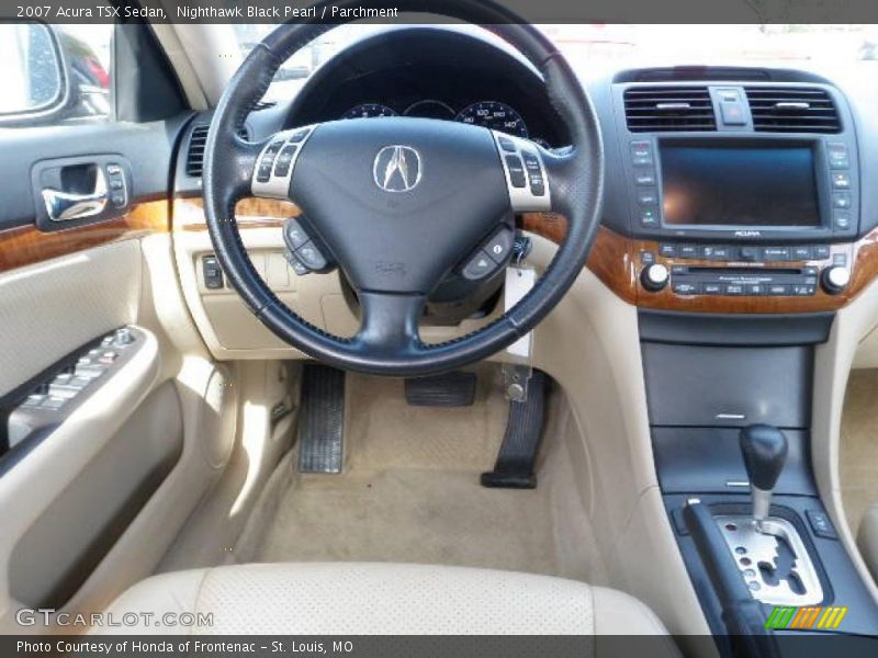 Nighthawk Black Pearl / Parchment 2007 Acura TSX Sedan