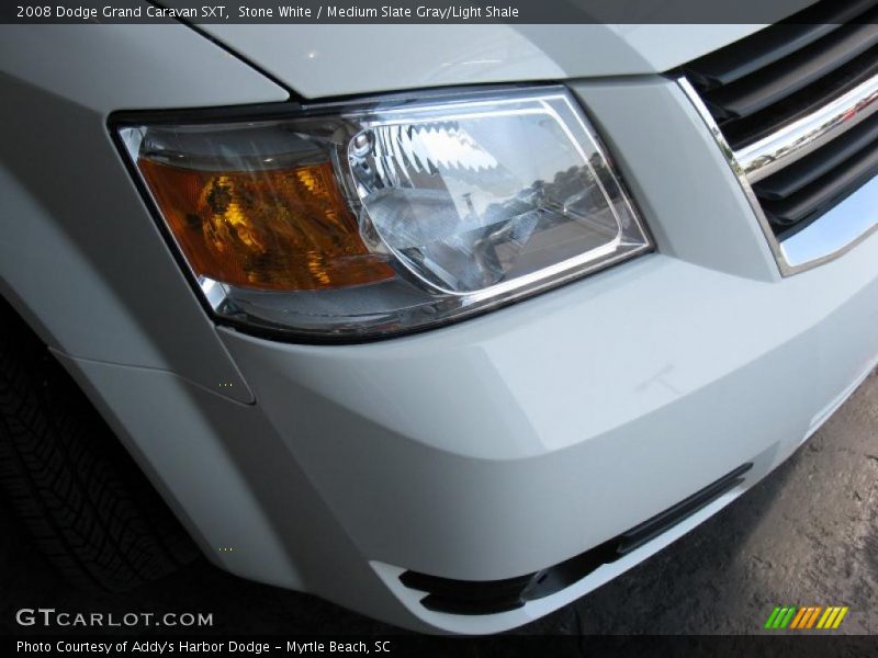 Stone White / Medium Slate Gray/Light Shale 2008 Dodge Grand Caravan SXT