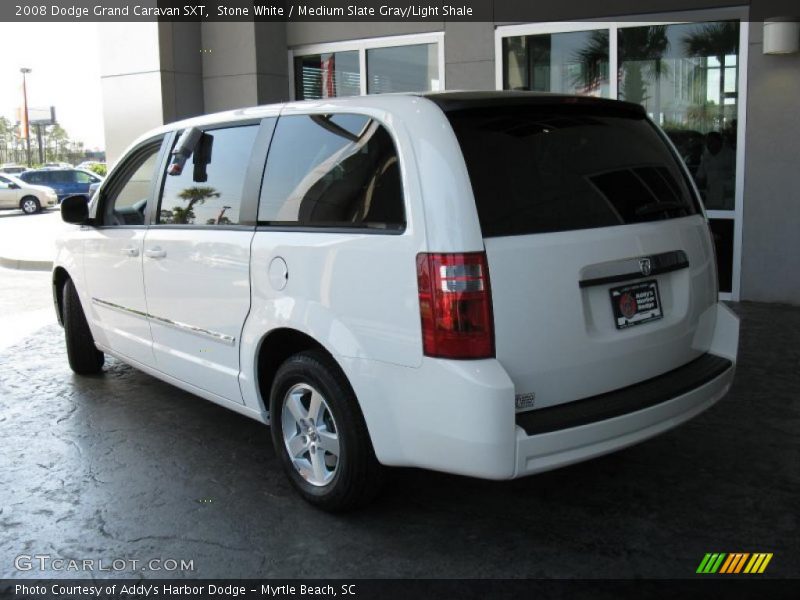 Stone White / Medium Slate Gray/Light Shale 2008 Dodge Grand Caravan SXT