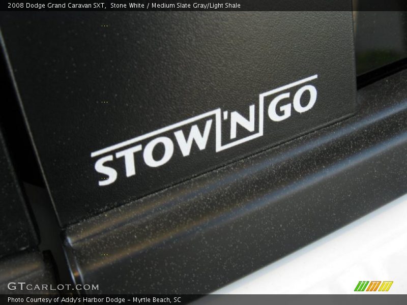 Stone White / Medium Slate Gray/Light Shale 2008 Dodge Grand Caravan SXT