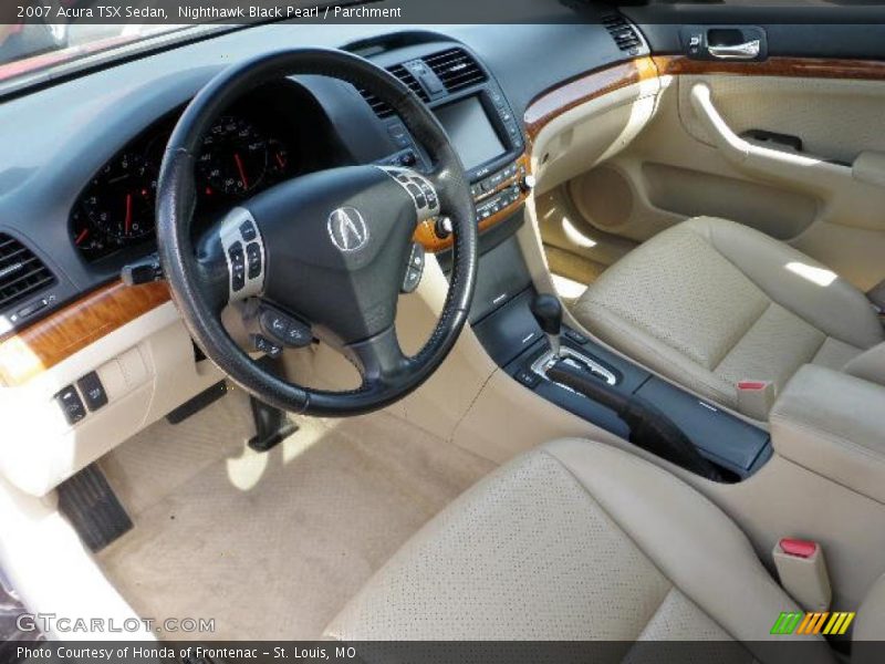 Nighthawk Black Pearl / Parchment 2007 Acura TSX Sedan