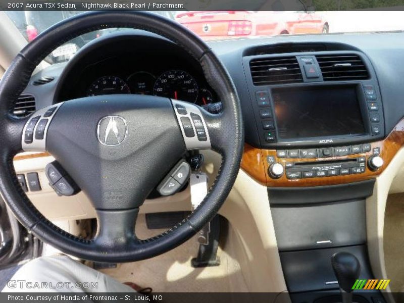 Nighthawk Black Pearl / Parchment 2007 Acura TSX Sedan