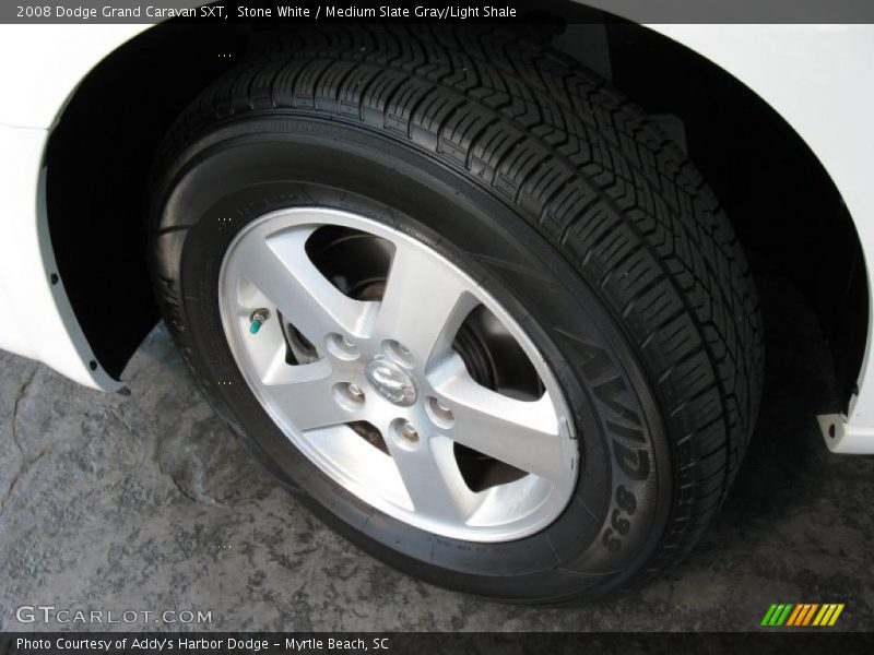 Stone White / Medium Slate Gray/Light Shale 2008 Dodge Grand Caravan SXT