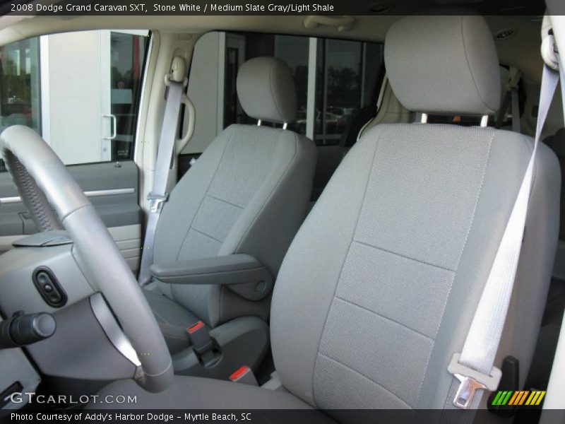 Stone White / Medium Slate Gray/Light Shale 2008 Dodge Grand Caravan SXT