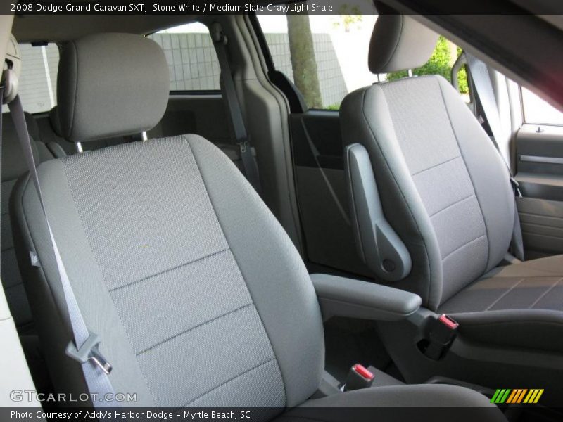 Stone White / Medium Slate Gray/Light Shale 2008 Dodge Grand Caravan SXT