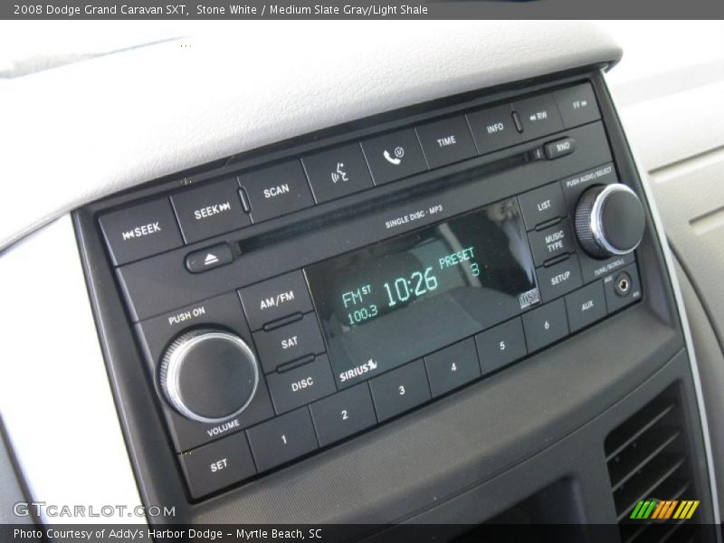 Stone White / Medium Slate Gray/Light Shale 2008 Dodge Grand Caravan SXT