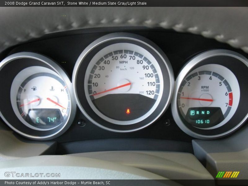 Stone White / Medium Slate Gray/Light Shale 2008 Dodge Grand Caravan SXT