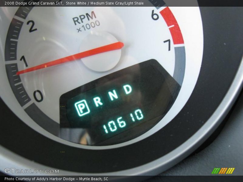Stone White / Medium Slate Gray/Light Shale 2008 Dodge Grand Caravan SXT