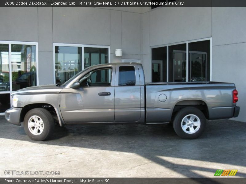 Mineral Gray Metallic / Dark Slate Gray/Medium Slate Gray 2008 Dodge Dakota SXT Extended Cab