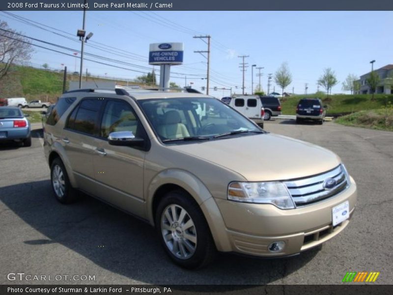 Dune Pearl Metallic / Camel 2008 Ford Taurus X Limited