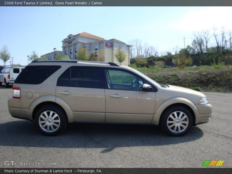 Dune Pearl Metallic / Camel 2008 Ford Taurus X Limited
