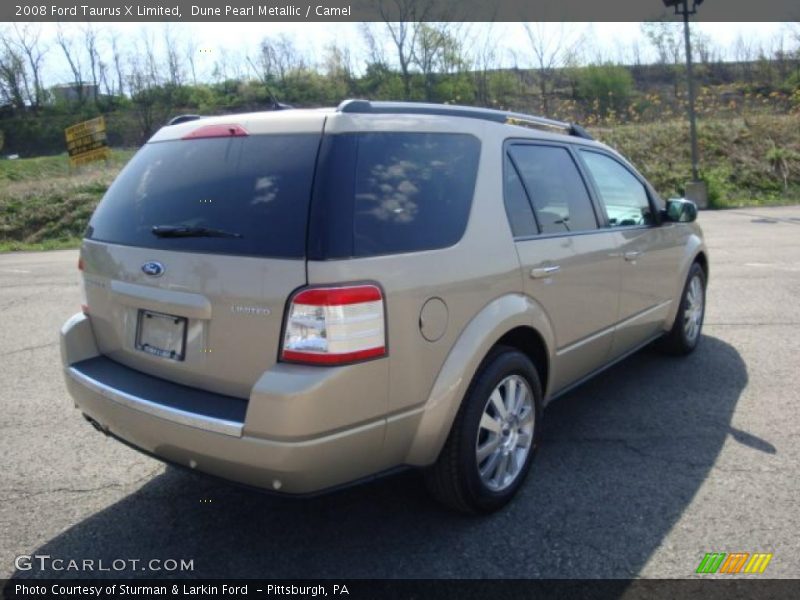 Dune Pearl Metallic / Camel 2008 Ford Taurus X Limited