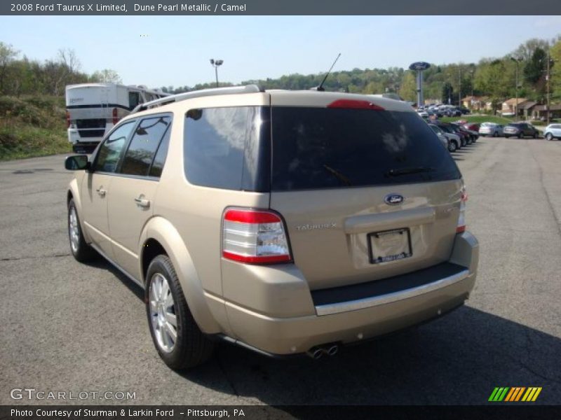 Dune Pearl Metallic / Camel 2008 Ford Taurus X Limited