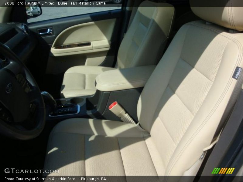 Dune Pearl Metallic / Camel 2008 Ford Taurus X Limited