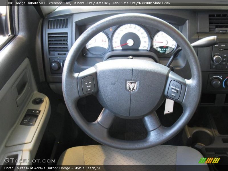 Mineral Gray Metallic / Dark Slate Gray/Medium Slate Gray 2008 Dodge Dakota SXT Extended Cab