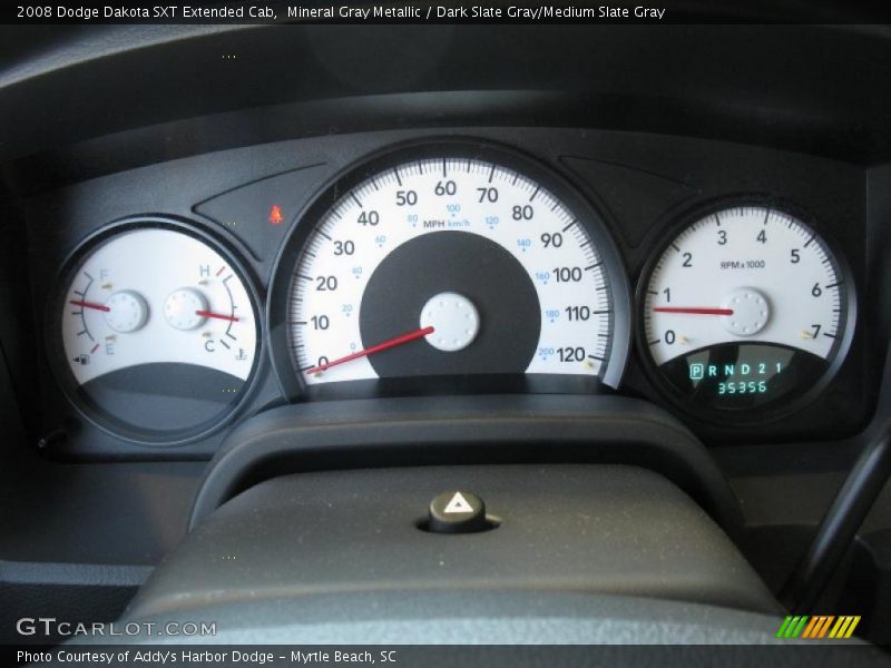 Mineral Gray Metallic / Dark Slate Gray/Medium Slate Gray 2008 Dodge Dakota SXT Extended Cab
