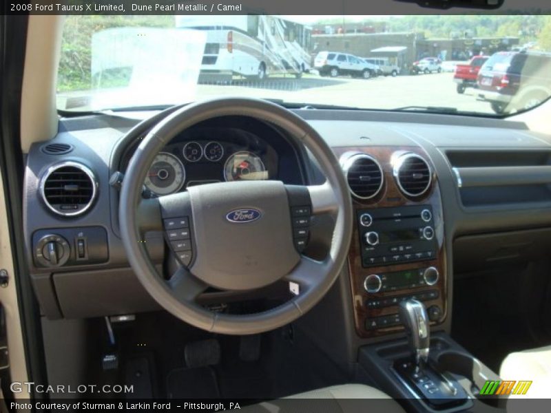 Dune Pearl Metallic / Camel 2008 Ford Taurus X Limited