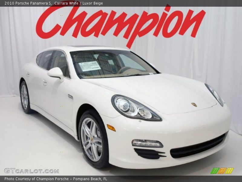 Carrara White / Luxor Beige 2010 Porsche Panamera S