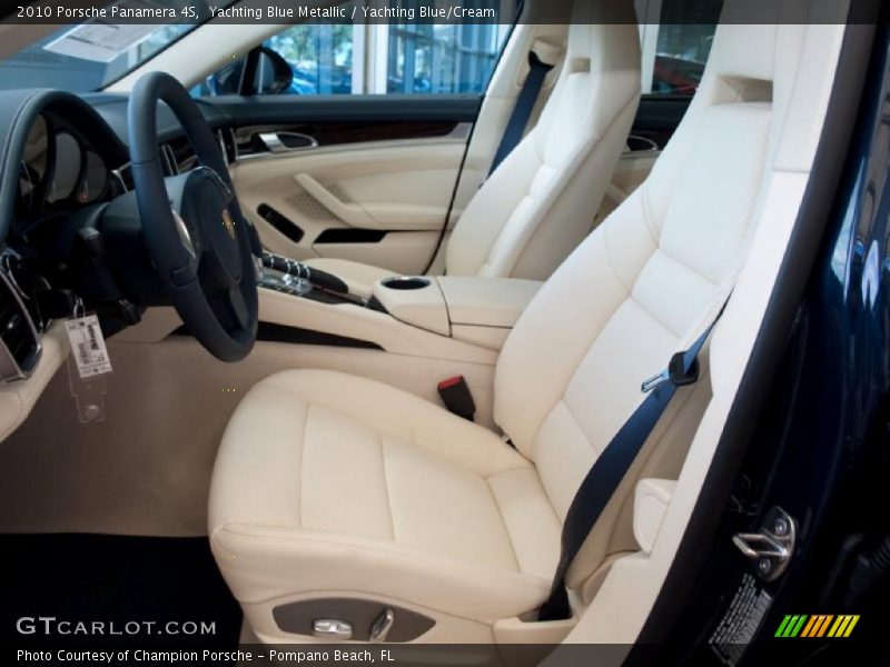Yachting Blue Metallic / Yachting Blue/Cream 2010 Porsche Panamera 4S
