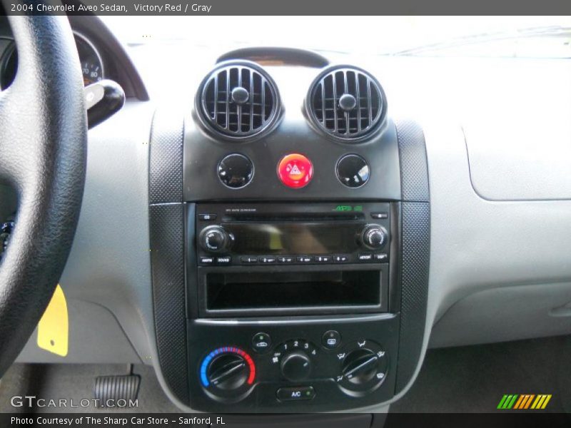 Victory Red / Gray 2004 Chevrolet Aveo Sedan