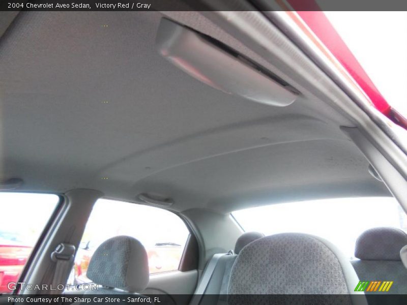 Victory Red / Gray 2004 Chevrolet Aveo Sedan