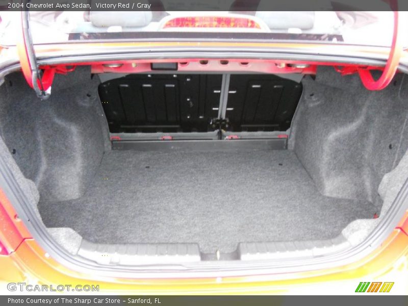 Victory Red / Gray 2004 Chevrolet Aveo Sedan