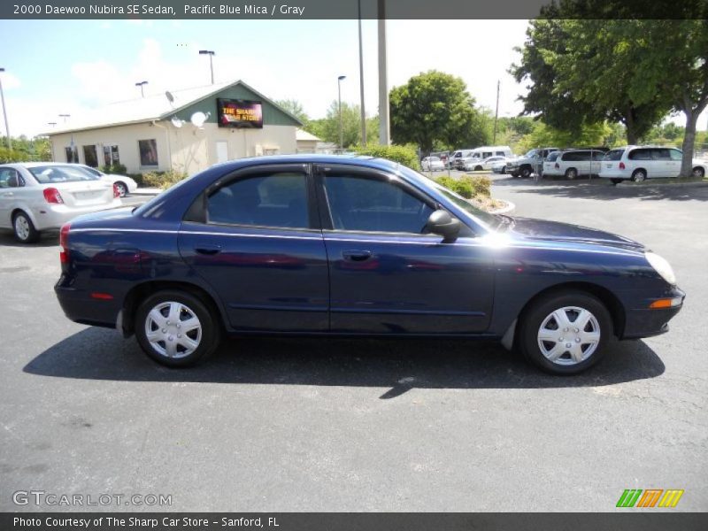 Pacific Blue Mica / Gray 2000 Daewoo Nubira SE Sedan