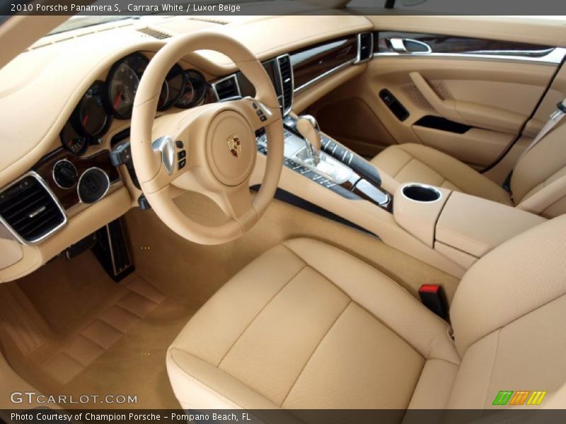 Carrara White / Luxor Beige 2010 Porsche Panamera S