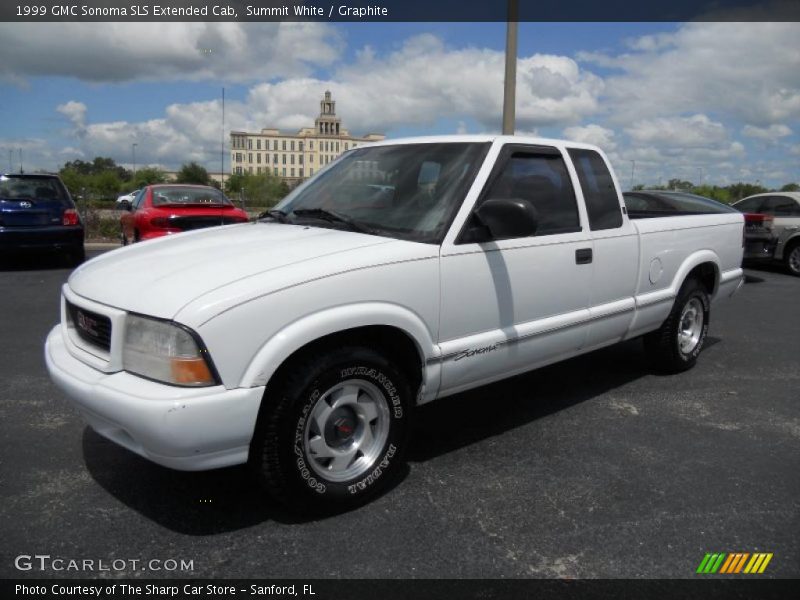 Summit White / Graphite 1999 GMC Sonoma SLS Extended Cab