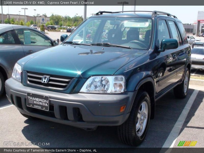 Cypress Green Pearl / Charcoal 1998 Honda CR-V EX 4WD