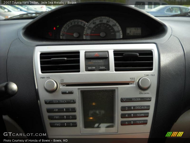 Jade Sea Metallic / Bisque 2007 Toyota Yaris Sedan